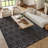Foundry Select Versatile Diamond Charcoal/Black Indoor/Outdoor Area Rug-706035460