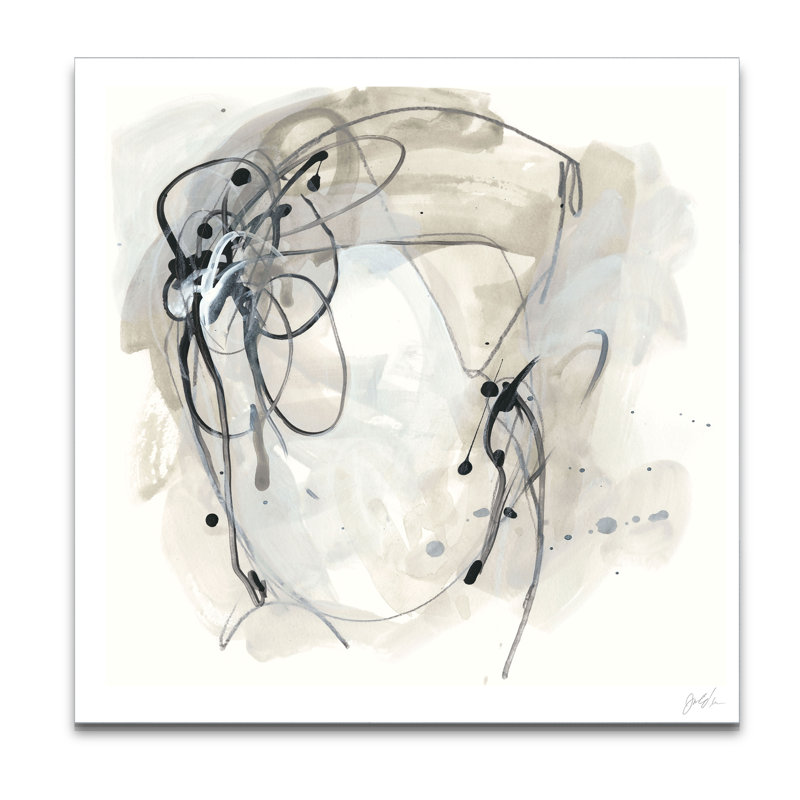 Monochrome Diaspora II - Painting Print, 16" H x 16" W x 1.5" D, Wrapped Canvas