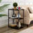 Ortha Side End Table With Charging Station, Set Of 2 With USB Ports And Outlets, Nightstand With 2-Layer Storage Shelves For Small Spaces-855853826