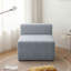 Causeuse de canapé simple en forme de cube, conception compacte et légère, chaise longue / repose-pieds polyvalent, rembourrage en mousse robuste, rembourrage épais, peu encombrant pour le salon / la chambre à coucher (AP)-1941306833
