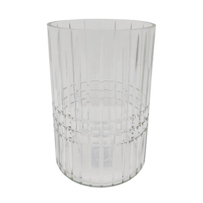 Bougeoir rond en verre D4x6