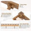 Cadre de lit double Carruthers - Lit plateforme en bois massif - Cadre de lit à menuiserie japonaise - Support à lattes de bois - Aucun sommier nécessaire - Assemblage facile - Style minimaliste et moderne (brun clair, double)-114246965-122289691