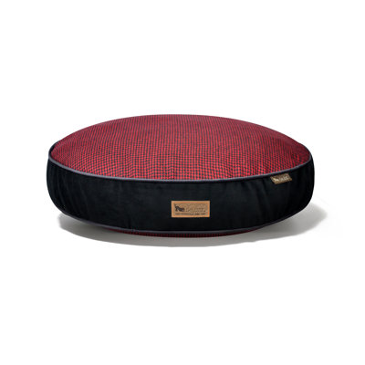 Houndstooth Round Dog Bed