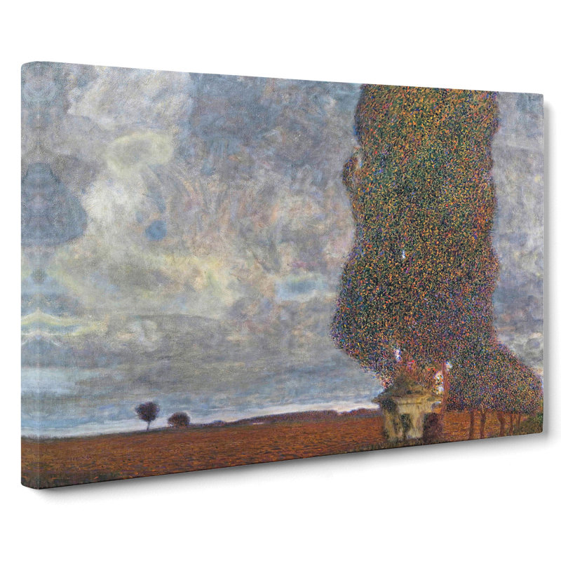 Approaching A Thunderstorm by Gustav Klimt - Wrapped Canvas Painting, 50cm H x 76cm W x 3cm D