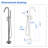 Floor Mounted Tub Spout Faucets-125591496