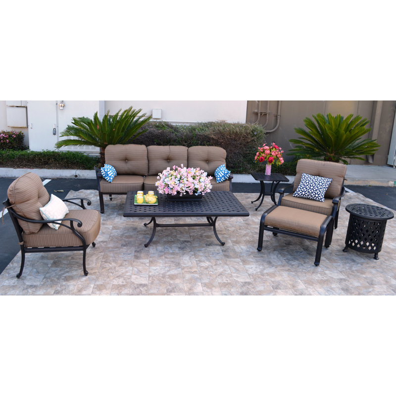Nola 5 - Person Patio Conversation Set with Cushions