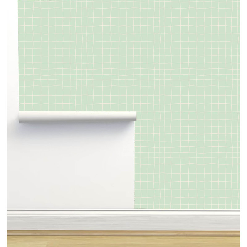 Rouleau de papier peint texturé L 12 pi x l 2 pi Amy Mac Ready Designs, Vert