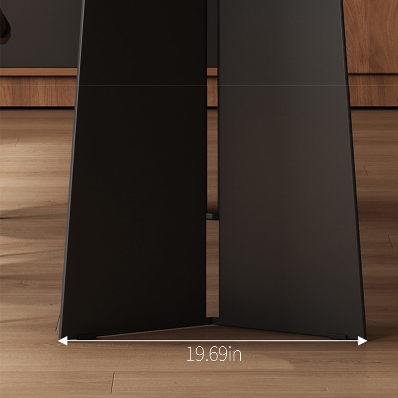 Table de salle à manger en noyer, H 29,53 po x L 78,74 po x l 35,43 po