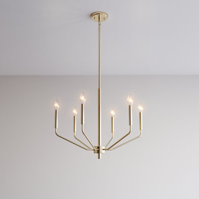 6 - Light Dimmable Sphere Chandelier