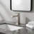 Square Bathroom Sink Faucet with Single Handle and Pop-Up Drain Assembly-120219036