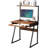 2-Tier Computer Desk with Keyboard Tray for Small Spaces 28 Inch Home Office Desk Computer Workstation Modern Writting Table,-1327429218