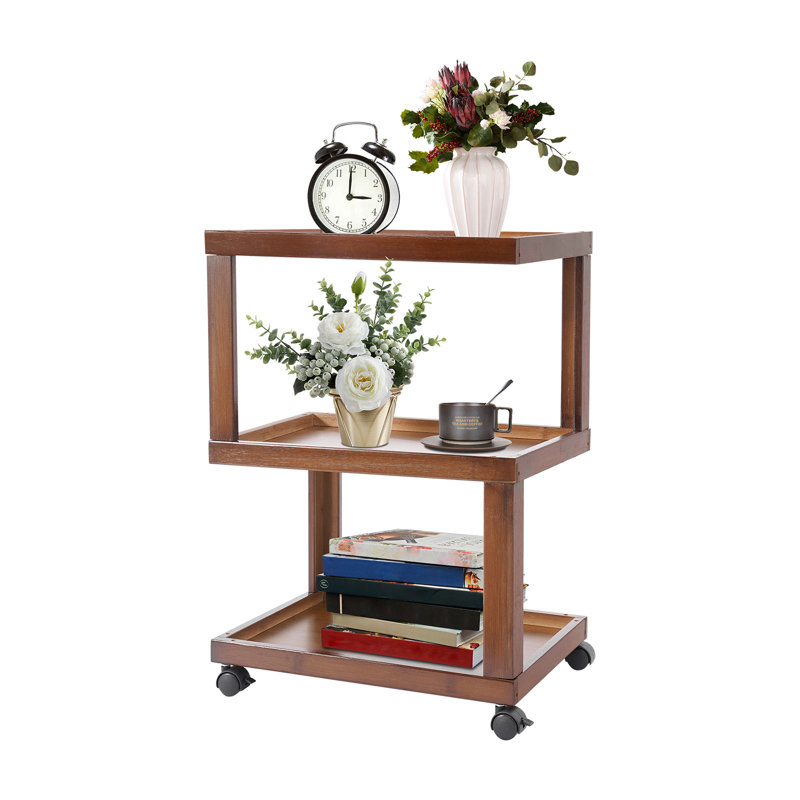3-Tier Wood End Table Side Table
