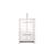 White Bath Vanity With Quartz Top And Brushed Nickel Faucet, Functional Design - 24"w X 20"d Compact