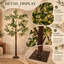 Lampe sur pied à branches artificielles à DEL 35 pouces avec tronc brun pour une ambiance de salon confortable