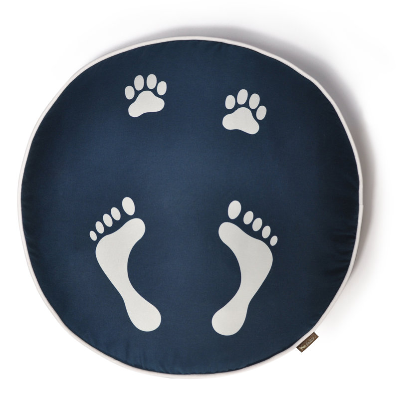 Utopian Footprints Round Bed Cover, Small - 27.5"