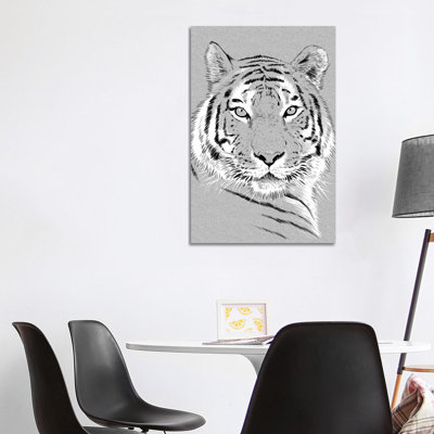 Tiger Sketch by Alberto Perez - Wrapped Canvas Painting