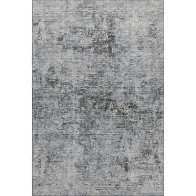 Premium Machine Washable Prisco Gray Rug