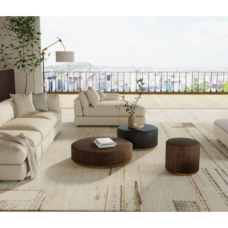 Kasbah Modern Abstract Area Rug, Rectangle 5'6" x 8'6"