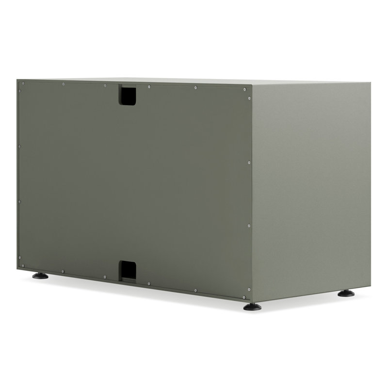 Superchoice 2 Door Credenza, Gray Green