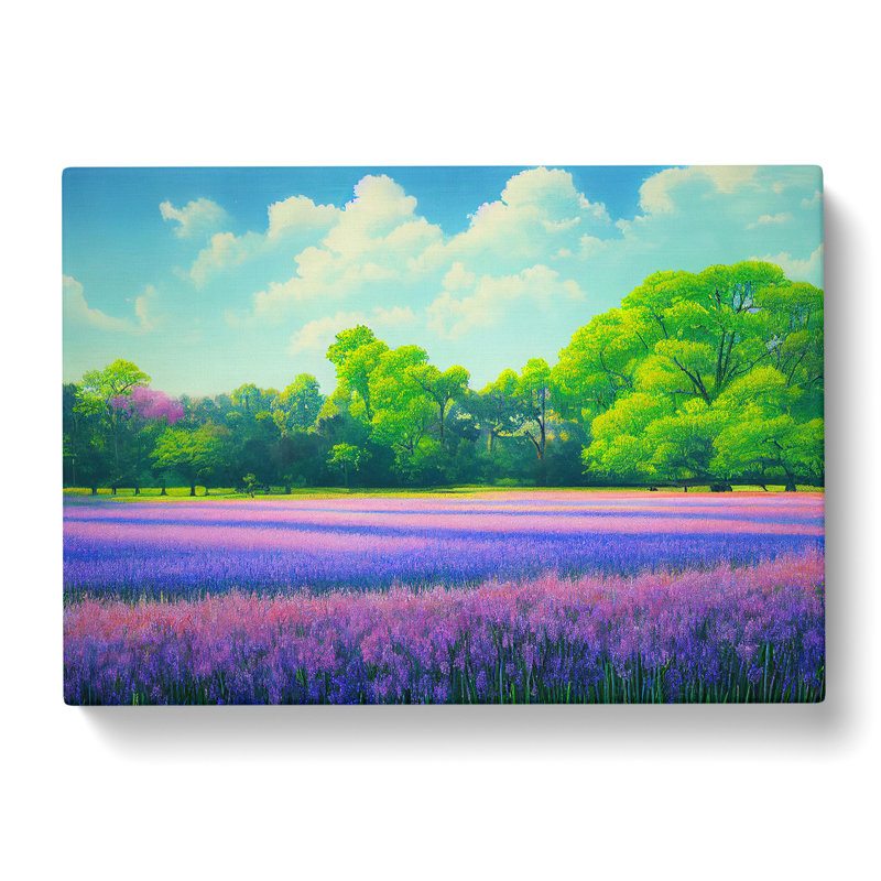 Innovative Bluebell Field - Wrapped Canvas Print, 35cm H x 50cm W x 3cm D
