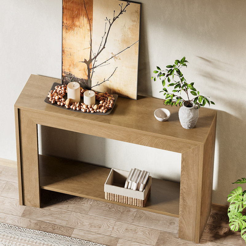 41" Narrow Entryway Table, Farmhouse Console Table