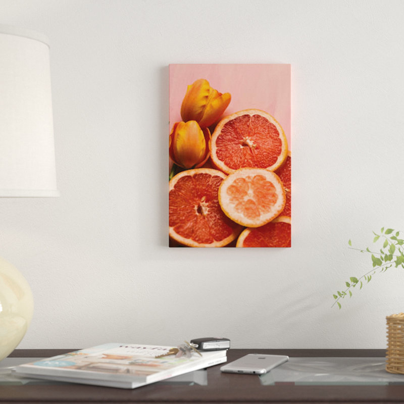 «Citrus I», impression sur toile, H 12 po x l 8 po x P 0,75 po, Toile tendue, Pas de tapis