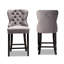 Upholstered Counter Stool with Solid Wood Frame-992288363