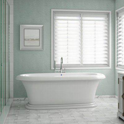 Biloxi 66" x 35" Freestanding Soaking Acrylic Bathtub