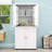 Freestanding Bathroom Storage Cabinet with Adjustable Shelves, Ample Storage and Anti-Tipping Design