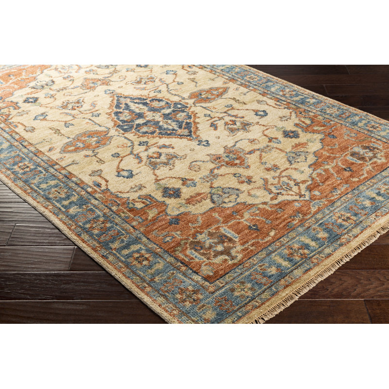 Biscayne Wool Floral Area Rug, Rectangle 9' x 13'
