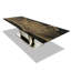 Evandros Walnut Wood Dining Table-373738554