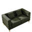 Canapé modulaire 2 places - tissu d'ameublement doux, coussins, tissu de salon moderne de 60 pouces Streamline, attrait,