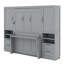 Murphy Wall Bed Combo with Closet Storage Drawers and Shelves-720384947-720384940