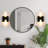 Derrione Matte Black Cylinder Wall Sconces with Frosted Glass Shade-2127045691