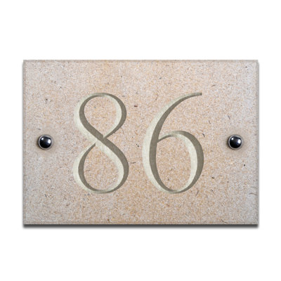 Chebanse 10cm H Stone House Number
