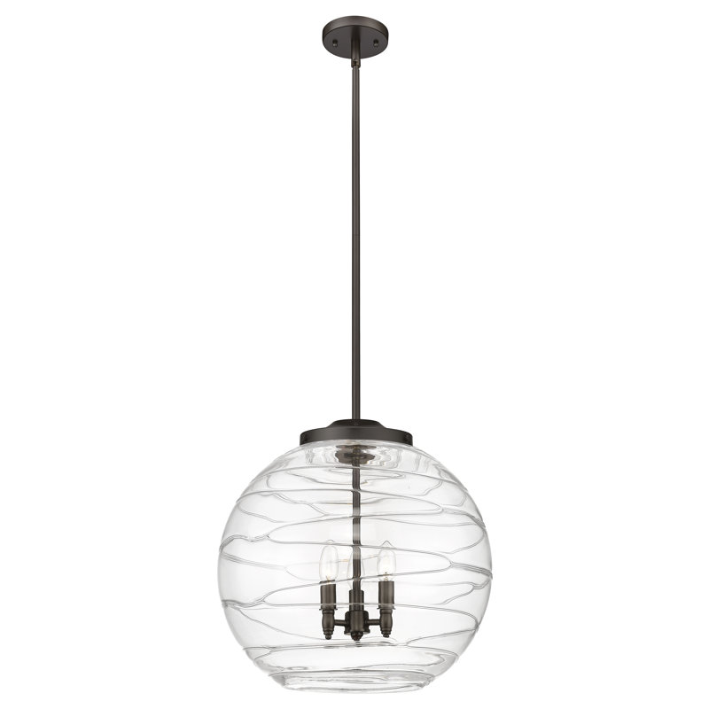 Cindi 1 - Light Single Pendant, 19.5" H x 17.88" W x 17.88" D, Oil Rubbed Bronze