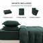  Ensemble de literie pour housse de couette pleine grandeur avec drap-housse - ensemble de literie extra doux en coton prélavé 4 pièces-106246516-109972609