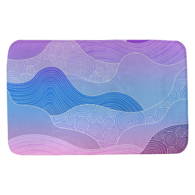 Tapis pour salle de bain Mcguigan, l 17 po x L 24 po, Aigue-marine