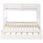 Lit superposé simple au-dessus d'un lit gigogne avec couchette en blanc, peu encombrant, garde-corps, guide d'assemblage pour couchette Rookies, couleur blanche, caractéristiques, placement à votre goût-2126354992