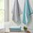 Nadia Cotton Jacquard Bath Towel 6 Piece Set-481490179