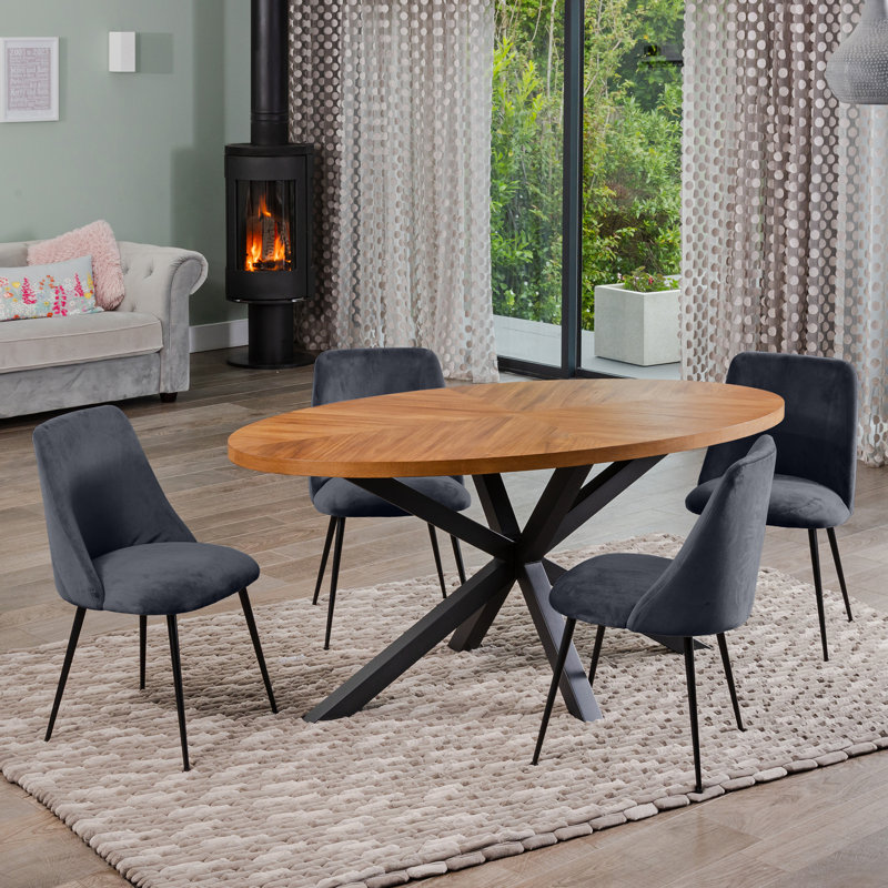 Soderquist 4 - Person Dining Set, Grey