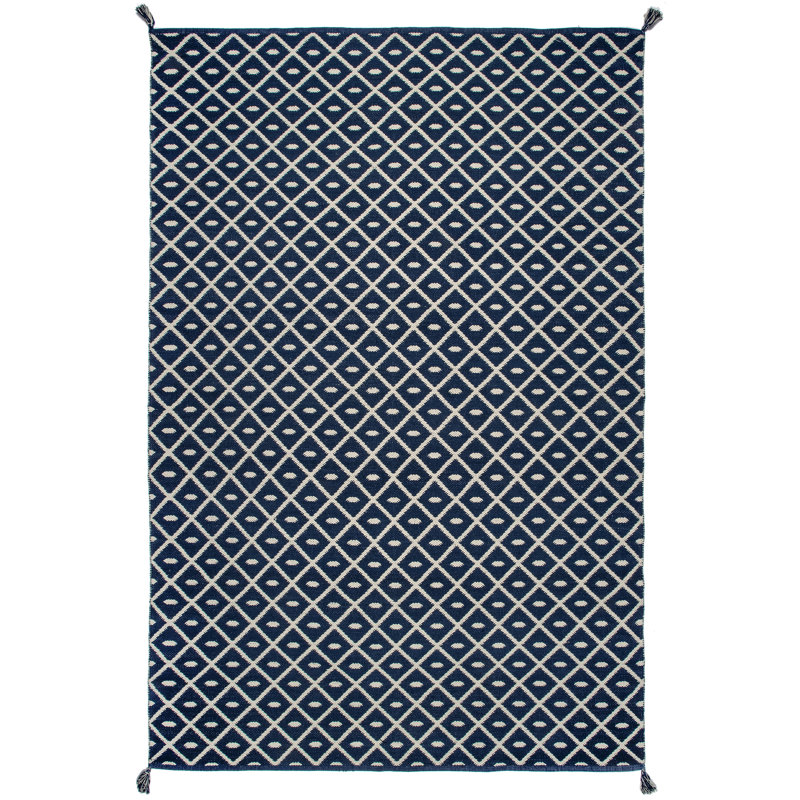 Lauber Cotton Geometric Indoor Rug, Rectangle 4' x 6'