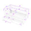 Lit plateforme tapissier 2 tiroirs avec ports USB et USB-2055510283