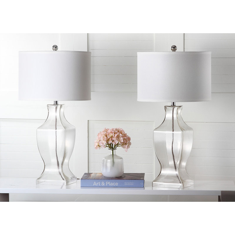 Aonan Glass Table Lamp, Clear