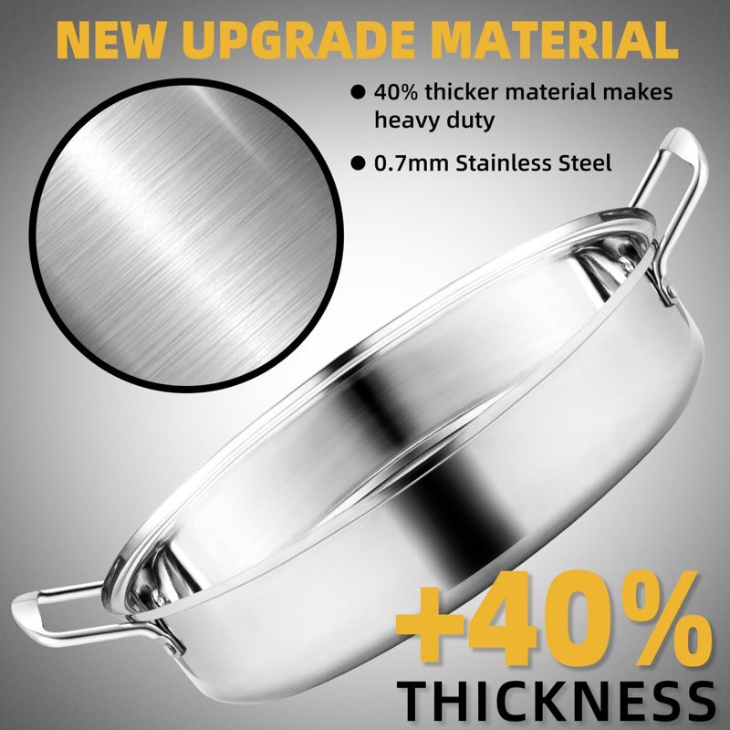 22" Large Roasting Pan with Rack and Lid,Oval Turkey Roaster Pan for oven
