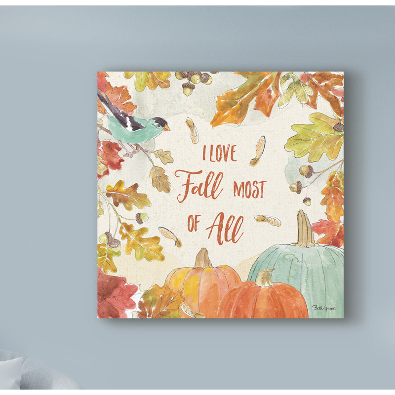 " Falling For Fall III " by Beth Grove, 14" H x 14" W x 2" D