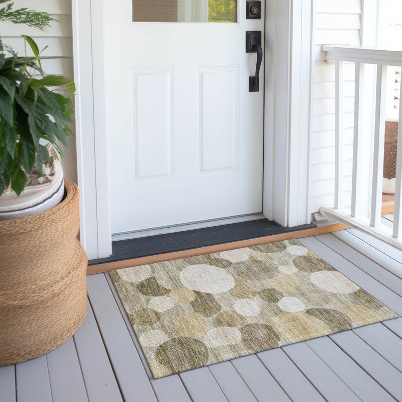 Machine Washable Indoor/Outdoor Chantille ACN2375 Geometric Rug, Rectangle 1'8" x 2'6"