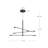 Rotaire 3 - Light Aluminium Dimmable LED Sputnik Chandelier
