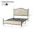 Alaja Upholstered Platform Metal Four Poster Bed with Bolster Pillow-82637444