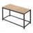Transitional Rectangular Accent Cocktail Coffee Table 42" L Brown Tile Brown Metal